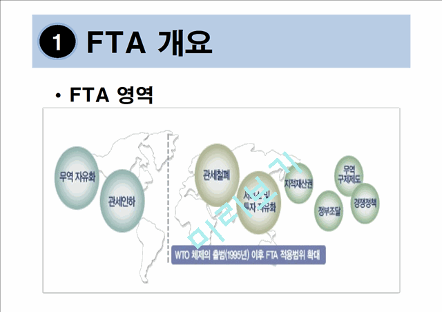 [3000원] 한미FTA에 대한 미국의 입장,한미FTA에 대한 국내의 입장.ppt